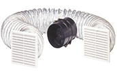 inline heat exchange exhaust fan